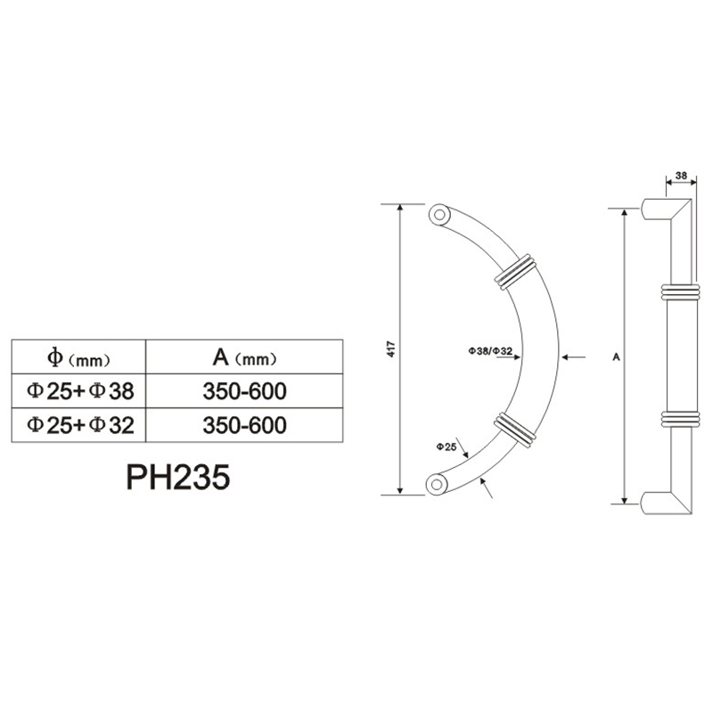 Stainless Steel Door Pull Handle