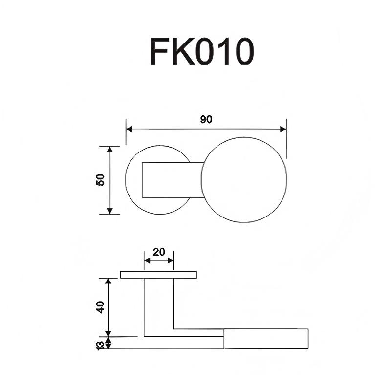 Round Door Knob Handle